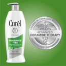 Curél Fragrance Free Comforting Body Lotion, Body and Hand Moisturizer for Dry, Sensitive Skin, 13 Ounce, with Advanced Ceramide Complex, Repairs Moisture Barrier Curel
