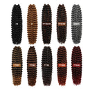 AU-THEN-TIC Passion Twist Hair Water Wave Crochet Braids Hair for Butterfly locs Bohemian Goddess locs Synthetic Braiding Hair Extensions (22 Inch (Pack of 8), 30-Light Auburn) AU-THEN-TIC