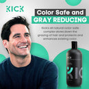Kick Mens Conditioner (Tea Tree and Peppermint) for Dandruff and Hair Loss - Proven High Performance Pro-Nourishing Mens Natural Anti Dandruff Treatment (17.5 ounces) Kick
