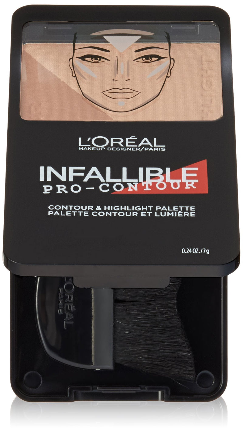 L'Oréal Paris Infallible Pro Contour Palette, Medium/Moyen, 0.24 oz. L'Oréal Paris