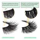 GOO GOO Mink Eyelashes 16mm Natural Mink Lashes 3D Layered Effect Siberian Fake Eyelashes Hand Made Strips Real Eye Lashes Reusable False Lashes for Women 1 Pair GOO GOO Store