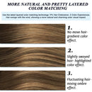 GOO GOO Human Hair Extensions Halo Hair 80g Ombre Chocolate Brown to Caramel Blonde 18 Inch Real Flip Hair Extensions with Invisible Fish Line Layered Hidden Crown Hair Extensions for Women Hairpiece GOO GOO Store