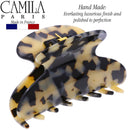 Camila Paris CP3057 French Hair Clips for Women, Handmade, Ivory Tokyo, for Thick Volume Hair, Girls Hair Claw Clips Jaw, Durable Styling Hair Accessories for Women, Strong Hold Grip, Made in France Camila