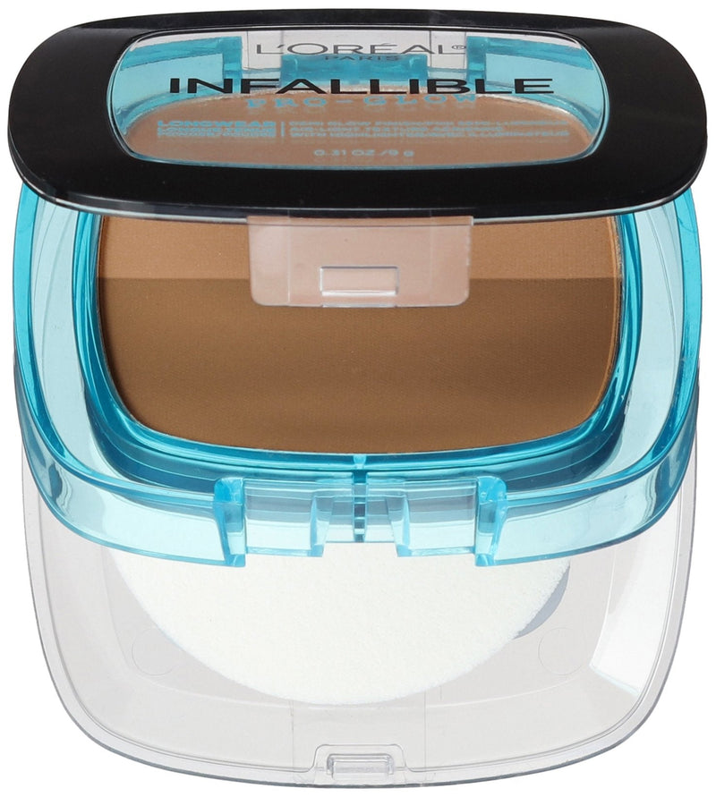 L'Oréal Paris Infallible Pro Glow Pressed Powder, Creme Cafe, 0.31 oz. L'Oréal Paris