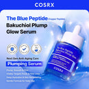COSRX The Blue Peptide Bakuchiol Plump Glow Serum, Korean Peptide Plumping Serum for Face, GHK-Cu Copper Peptides with Bakuchiol, Anti-aging & Skin Firming Care, Korean Skin Care, 1.69 Fl Oz Infinity Warehouse