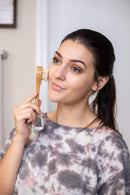 GranNaturals Manual Facial Brush Dry Brushing Scrubber - Natural Bristles for Exfoliation - Promotes Lymphatic Drainage, Deep Cleansing, Gentle Pore Cleaning for Glowing, Soft Skin - Wooden Handle GranNaturals