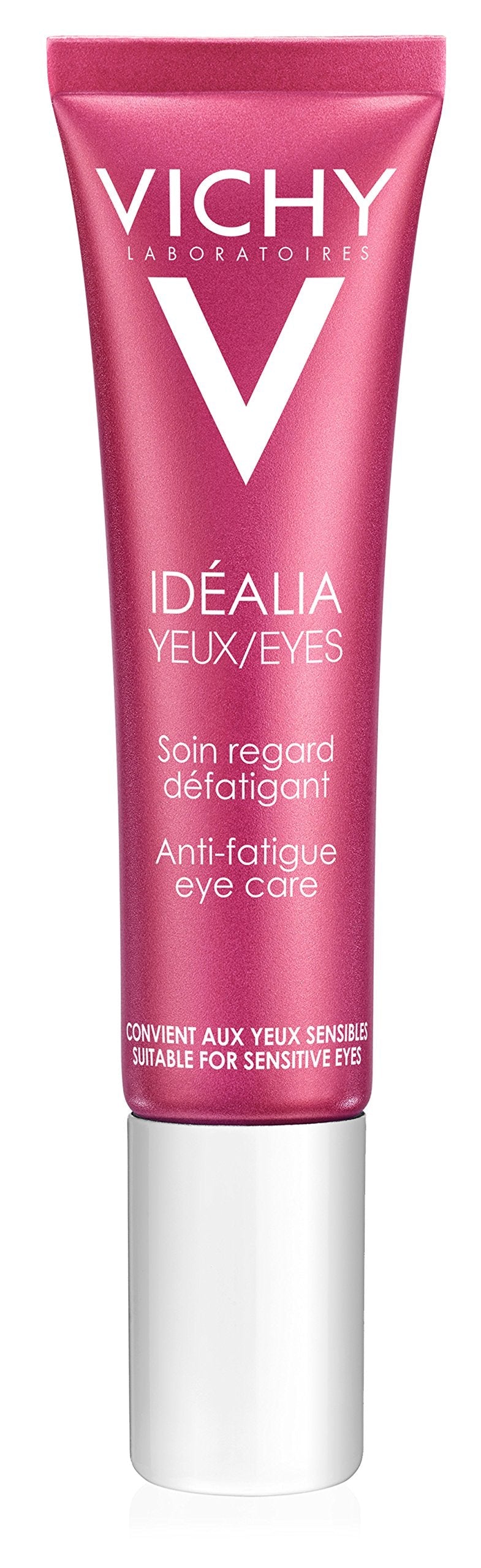 Vichy Idéalia Eye Cream with Caffeine & Vitamin C, Anti-Aging Eye Cream for Dark Circles & Fine Lines to Brighten & Smoothe, 0.5 Fl Oz Vichy