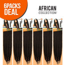 Sensationnel Synthetic Hair Crochet Braids Africa Samba Twist Braid 50" (6-Pack, 1) Sensationnel