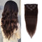 20 inches Clip in Hair Extensions Remy Human Hair - 7pcs 120g Silky Straight Thick 100% Real Dark Brown Human Hairpieces Clip on for Women Beauty (20inch-120g. #2) Winsky Store