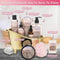 Spa Gift Baskets For Women - Luxury Bath Set With Rose Oil & Orchid - Spa Kit Includes Body Wash, Bubble Bath, Lotion, Body Butter, Soap, Body Spray, Shower Puff, and Towel