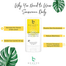 Mineral Sunscreen Stick - Zinc Oxide Sunscreen Lotion Stick, Best Sun Protection Travel Sunscreen Face and Body, Reef Safe Sunscreen, Natural Sunscreen Lotion Stick (No Tint) Beauty by Earth Store