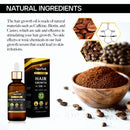 Hair Growth Oil Natural with Caffeine, Biotin and Castor - Hair Growth Oil for Stronger, Thicker, Longer Hair 1.7 oz VigorWell