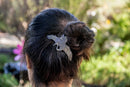 Crane Hair Clip, Small Hand Crafted Metal Barrette Made in the USA with a 60mm Imported French Clip by Oberon Design Oberon Design