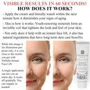 Instant Face Lift Cream - Best Eye, Neck & Face Tightening, Lifting & Firming Serum To Smooth Appearance of Loose Sagging Skin, Puffiness, Fine Lines & Wrinkles Within 1 Minute (Peptides & Stem Cells) Voibella Beauty Store