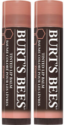 Lip Balm, Burt's Bees Tinted Moisturizing Lip Care, for Dry Lips, 100% Natural, Zinnia (2 Pack) Burt's Bees
