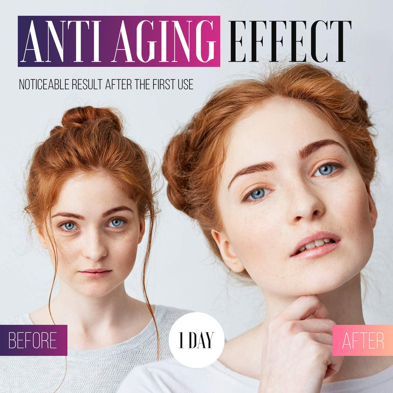 Under Eye Patches - 24K Gold Under Eye Mask Anti-Aging Hyaluronic Acid Collagen Under Eye Pads Reducing Dark Circles & Wrinkles Treatment Gel Bags LE GUSHE