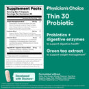 Physician's CHOICE Probiotics for Weight Management & Bloating - 6 Probiotic Strains - Prebiotics - Key ingredient Cayenne - Supports Gut Health - Weight Management for Women & Men - Green Tea - 30 CT Infinity Warehouse