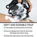 Slick- Loofah with Handle, Loofah Back Scrubber, Back Loofah, Loofah Brush with Long Handle, Loofah on A Stick, Shower Loofah with Handle, Shower Supplies, Loofah Scrubber, Loofah Back Scrubber Slick Solutions