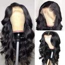 UNice Hair Body Wave Lace Front Human Hair Wigs, Unprocessed Brazilian Virgin Human Hair 13X4 Lace Frontal Wig Pre Plucked with Baby Hair 150% Density (26 inch) UNICE Store