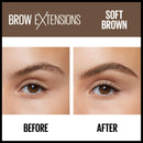 Maybelline New York Brow Extensions Fiber Pomade Crayon Eyebrow Makeup, 255 Soft Brown Maybelline New York