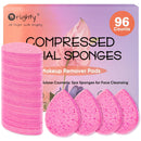 ORIGHTY 96 Count Facial Sponges for Cleansing, 100% Natural Cellulose Facial Sponges for Washing face, Compressed Cosmetic Spa Face Sponge for Exfoliating Mask, Makeup Removal Infinity Warehouse