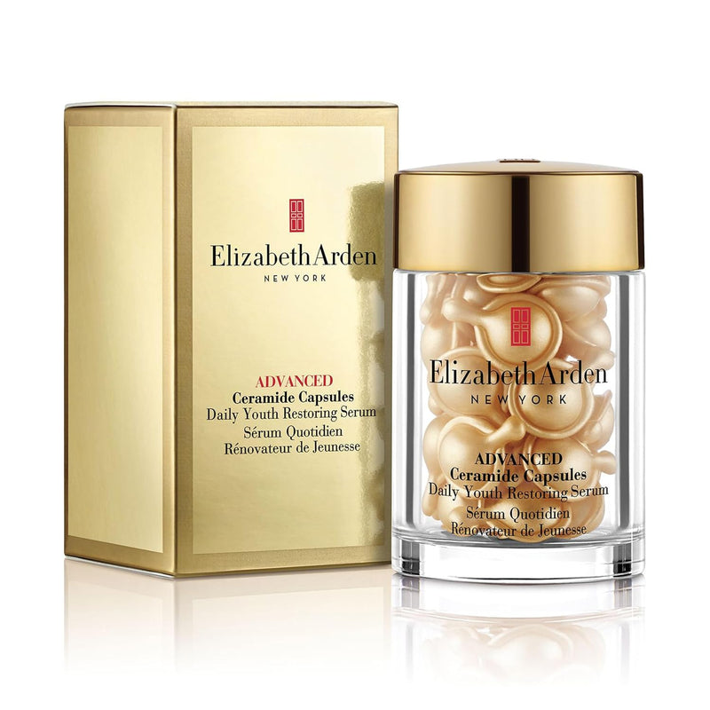Elizabeth Arden Daily Ceramide Serum Capsules, Advanced Anti-Aging Skincare for Minimizing Wrinkles, Fragrance-Free, Enhances Skin Hydration and Radiance