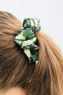 Happie Hare Scrunchies - Cotton Rounds Elastic Hair Bands - Scrunchy Hair Ties - Girls Hair Accessories - Gifts for Women (4 Pack, Camo) Happie Hare