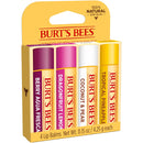 Burt's Bees Lip Balm - Berry Agua Fresca, Dragonfruit Lemon, Coconut & Pear, Tropical Pineapple Pack, With Beeswax, Tint-Free, Natural Origin Lip Treatment, 4 Tubes, 0.15 oz. Infinity Warehouse