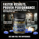 Creatine Monohydrate Gummies, NSF Certified, 5g Dose for Men & Women to Support Muscle, Strength, Recovery, Cognitive Health & Memory, Blueberry Flavor, 90 Gummies Infinity Warehouse