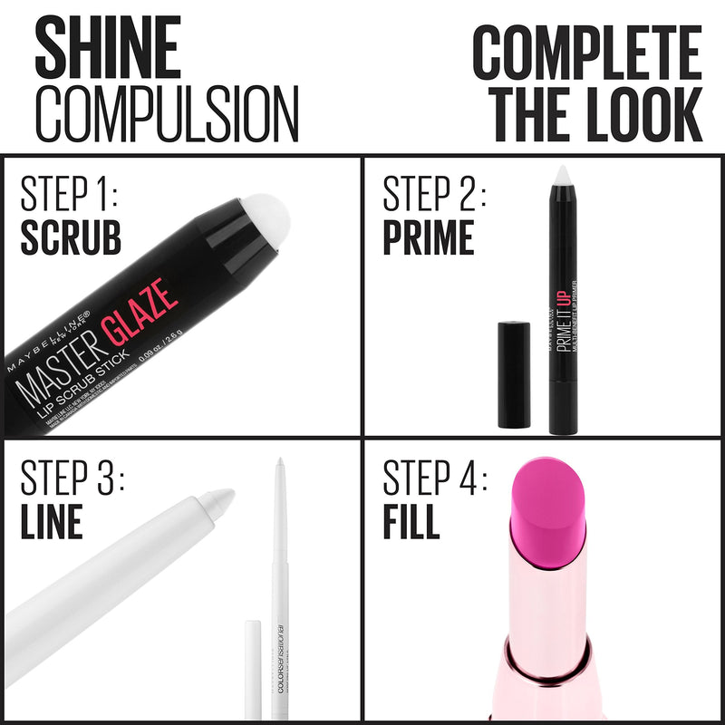 Maybelline New York Color Sensational Shine Compulsion Lipstick Makeup, Spicy Sangria, 0.1 Ounce Maybelline New York