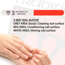3 Swords Germany - SAPPHIRE NAIL FILE 2 PIECES with 1 PIECE 3-way nail buffer – NAIL CARE MADE IN GERMANY 3 Swords Germany