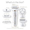 Braun Epilator for Women with Flexible Head, Silk-épil 9 9-030 for Hair Removal, Womens Shaver & Trimmer, Wet & Dry, Cordless, Rechargeable, Beauty Kit with Body Exfoliation Cap, White/Gold Braun Store