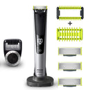 PHILIPS Norelco OneBlade Pro Kit, Hybrid Electric Trimmer and Shaver, QP6520 + OneBlade Body Kit, 3 pieces, Black, 1 Count PHILIPS