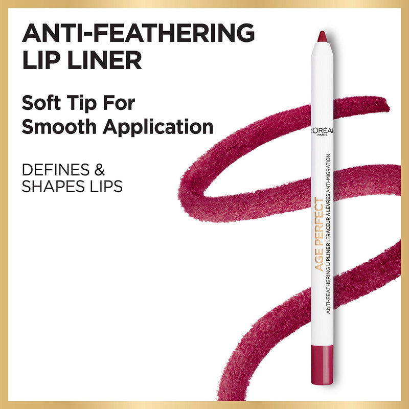 L'Oreal Paris Age Perfect Anti-Feathering Lip Liner, Splendid Plum L'Oreal Paris