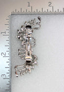 Faship Gorgeous Black Crystal Flower hair Barrette Clip Faship Store