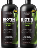 Biotin Shampoo and Conditioner Set for Men & Women | 16 fl oz Each | with Rosemary & Mint | Sulfate Free Hydrating & Strengthening Hair Care for Thinning, Color-Treated & Dry Hair Infinity Warehouse