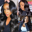 UNice Hair Body Wave 5x5 HD Transparent Lace Closure Human Hair Wigs for Black Women Brazilian Unprocessed Raw Virgin Human Hair Wig Pre Plucked with Baby Hair 150% Density 24inch UNICE Store