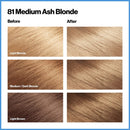 REVLON Total Color Permanent Hair Color, Clean and Vegan, 100% Gray Coverage Hair Dye, 81 Medium Ash Blonde, 10.2 oz (Pack of 3) REVLON Store