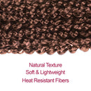AU-THEN-TIC Passion Twist Hair Water Wave Crochet Braids Hair for Butterfly locs Bohemian Goddess locs Synthetic Braiding Hair Extensions (22 Inch (Pack of 8), 30-Light Auburn) AU-THEN-TIC