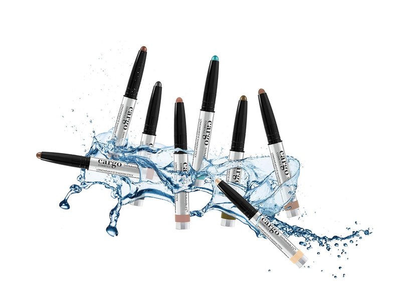 Cargo Cosmetics - Swimmables Longwear eyeshadow stick, Water Resistant, Budgeproof, Smudge-Proof, Transfer-Proof, Crease-Proof, Glacier Bay Cargo