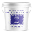 100% Pure Dead Sea Mineral Bath Salt 5Lb (Lavender). Contains Sulfur, Magnesium, and 21 Essential Minerals. One With Nature