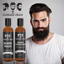 Beard Wash & Beard Conditioner Set with Argan Oil - Aids Growth and Volume - Softens, Smooths & Strengthens All Types of Beards & Mustaches - Made In the USA The Gentlemen's Beard