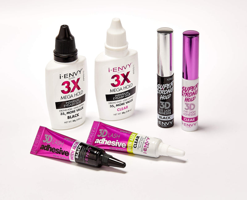 iEnvy by KISS 3X Mega Hold Individual Eyelash Glue Black - KPEG10 Kiss Store