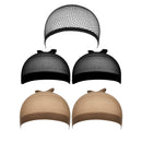 IGS 5 pack Wig Caps Black Mesh Cap, Black Wig Cap, Brown Wig Cap (Including Salon Pro 30 Second Bonding Glue 2 Pack-1 oz each) Hair Extension Styling Wig Making Bonding Adhesive Glue Kit Illuminating Glam Suppliers