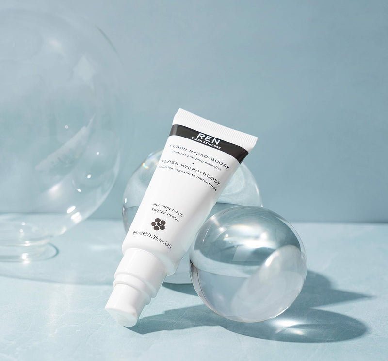 REN Clean Skincare Flash Hydro Boost, Water-Charging Hydration Booster For An Instant Plumping Effect, Cruelty Free, 1.3 Fl Oz REN Clean Skincare