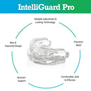 Intelliguard Pro Dental Mouth Guard - Bruxism Nighttime Sleep Mouthguard for Grinding Teeth - Night Guard for Clenching & Gnashing - Moldable & Adjustable - Soft, Thin & Comfortable Intelliguard