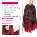 6 Packs Spring Twist Braiding Hair 10 Inch Spring Twists Bomb Twist Hair Fluffy Butterfly Locs Twist Crochet Braids Synthetic Crochet Braids Hair Extensions for Women (15Strands,T1B/BUG