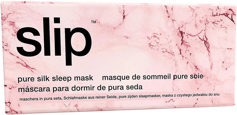 Slip Silk Sleep Mask, Pink Marble (One Size) - 100% Pure Mulberry 22 Momme Silk - Comfortable Sleeping Mask with Elastic Band + Pure Silk Filler and Internal Liner SLIP Store