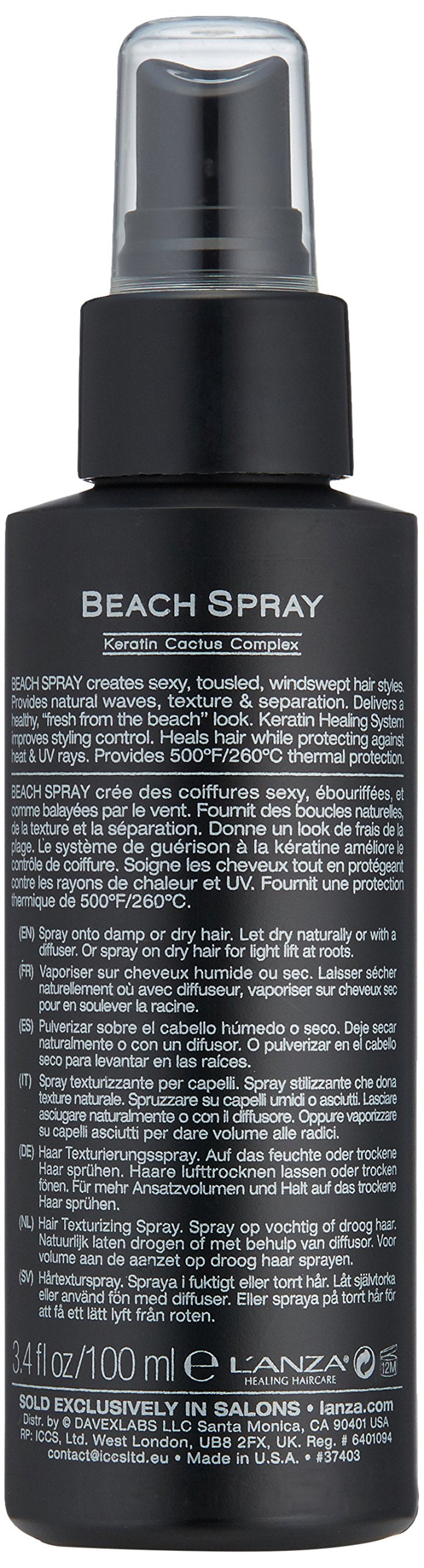 L’ANZA Healing Style Beach Spray, 3.4 Fl Oz martinandmark.com