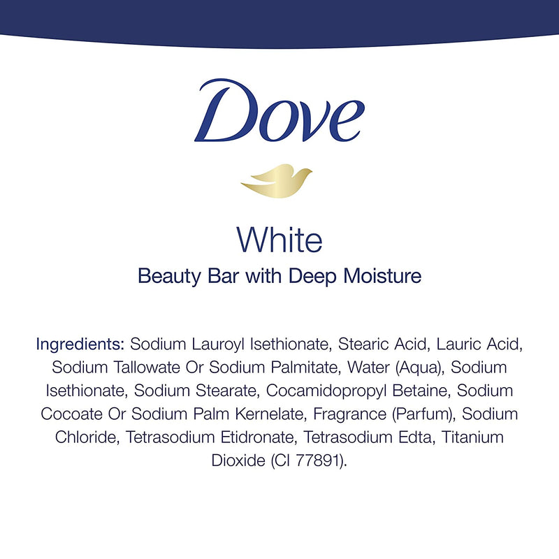 Dove Beauty Bar Gentle Skin Cleanser Moisturizing for Gentle Soft Skin Care Original Made With 1/4 Moisturizing Cream 3.75 oz, 14 Bars Dove